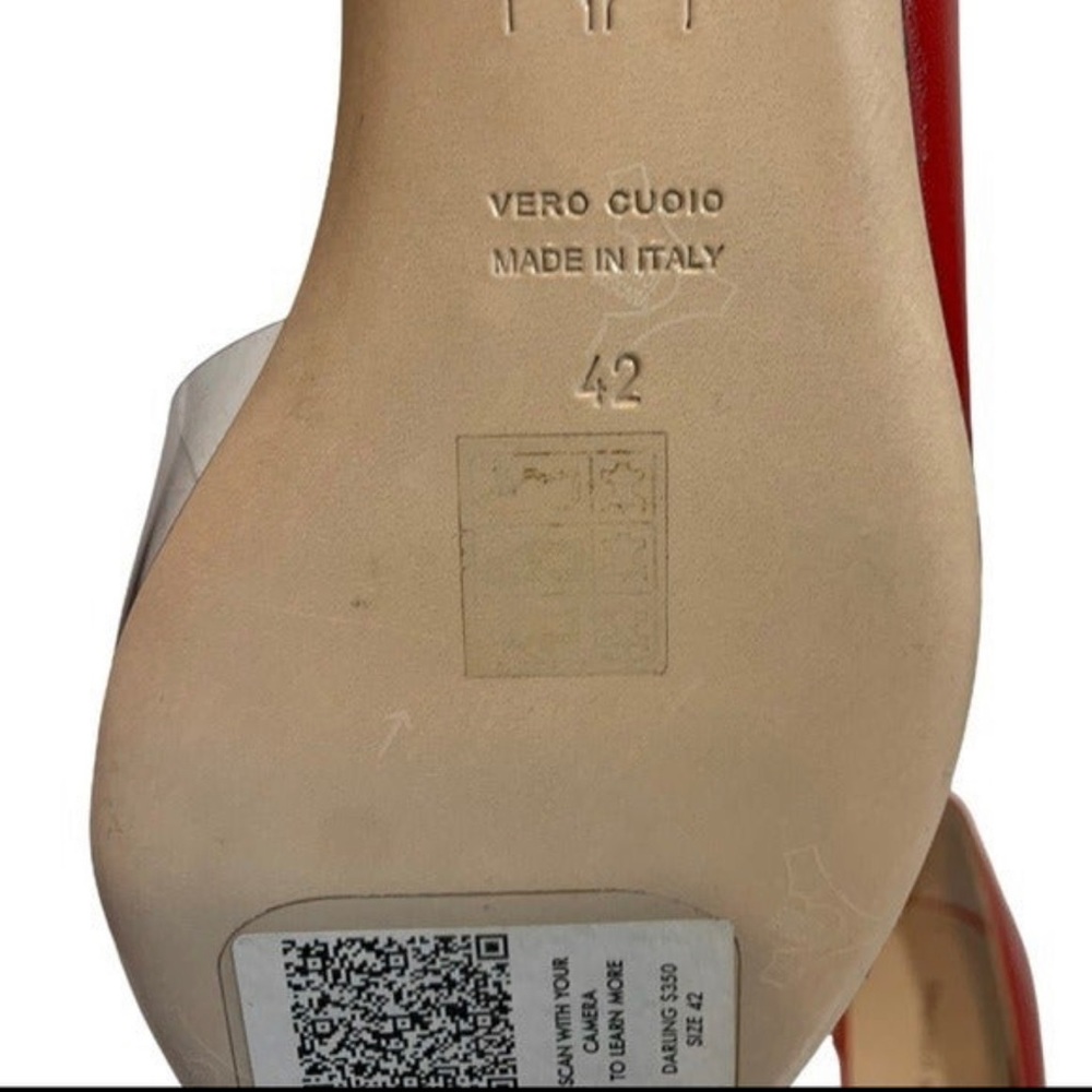 NEW Tamara Mellon Capretto Flats Red Size EU42/US12. - Picture 8 of 10